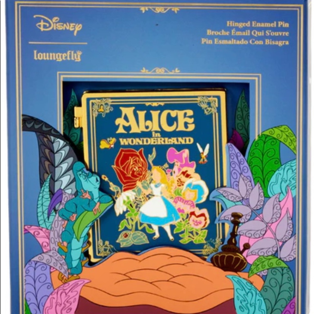 Alice in Wonderland Limited Edition Hinged Enamel Pin